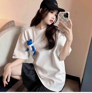 Muñeca Regordeta al por mayor-Camiseta para mujeres Ader22 Pocket Bear Doll Plump Manga Camiseta de manga corta G Peso de la marca de moda para hombres y mujeres Versión coreana N