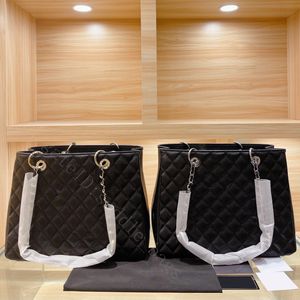 Сумки для покупок цепно плечо черное золото серебряные клетки для роскошного дизайнера большая мощность Lady Fashion Swork Open Cool Women Interior Zipper Pocket