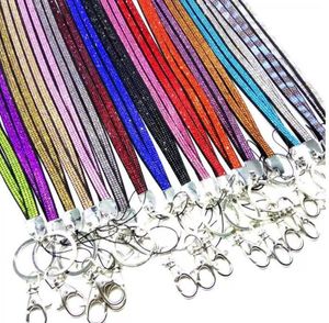 Bling Lanyard Blink Straps Crystal Rhinestone in neck with claw clasp ID Badge Holder for Mobile phone Camera B0619