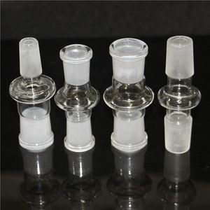 Glasadapter för vattenpipa oljeriggar Bong Adapter Bowl Quartz Banger 14mm hane till 18 mm kvinnliga bongsadaptrar röker vattenledningar