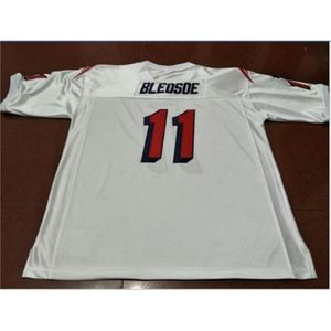 Uf Chen37 Goodjob Men # 11 Drew Bledsoe Team Issued 1990 White College Jersey taglia s-4XL o maglia personalizzata con qualsiasi nome o numero