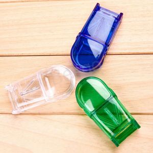 플라스틱 직사각형 컷 약 상자 의약품 스플리터 의약품 케이스 케이스 케이스 휴대용 약 ​​투명 보관 상자 BH6741 WLY