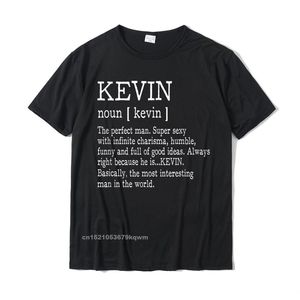 Definizione per adulti - Nome Kevin T-shirt da uomo Magliette divertenti Plain Casual Cotton Young Tops Tees Summer 220509