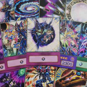 24pcs/Set Dark Magician Series Powiązana Karta wsparcia Szybka gra Wyposażenie zaklęcia Pułapka Super Magical Prophecy Spellcaster Anime ORICA G220311