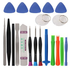 21 em 1 Kit de ferramentas de reparo de telefone celular Kit Spudger Pry Aberting Tool Fewedriver Conjunto para iPhone x 8 7 6s 6 Plus 11 Pro XS Hand Tools