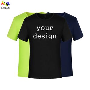 QuickDrying Tshirt Anpassningsdesign Herrarna och kvinnors shortsleeved Casual Sports Shirts Team Advertizing Tops 220609