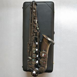 Black Nickel Gold Matte A-992 Tipo EB Professional Profissional Saxofone Alto Atualizações Cor Abalone Chaves Deep SAX esculpida profunda Instrumento SAX