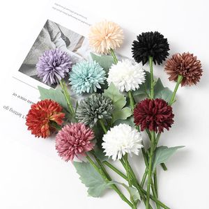 Decorative Flowers & Wreaths 1/3PCs Silk Dandelion Artificial Hydrangea Bouquet For Wedding Decoration DIY Indoor Garden Dining Dable Home R