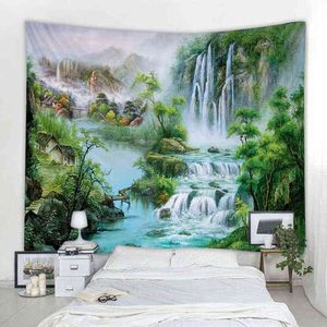 Mandala Home Decor Tapiz Dormitorio Mangrove Cascada J220804