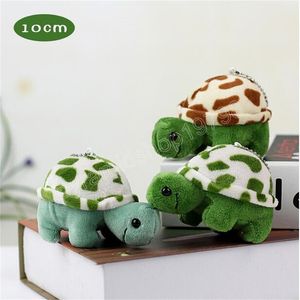 11 cm piccoli portachiavi in peluche tartaruga peluche peluche ripiene bambola tartaruga per ciondolo zaino per bambini