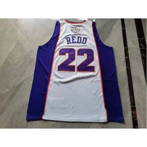 Chen37 Rzadka koszulka koszykówki mężczyzn Młodzież Kobiety Vintagerarewhite #22 Michael Redd Size S-5xl Niestandardowe nazwisko lub numer