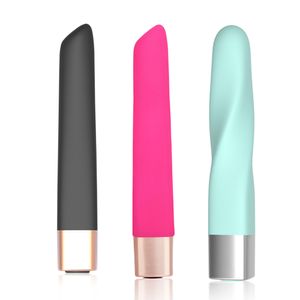 Andra hälsoskönhetsartiklar Mini Silicone Bullet Vibrators USB Finger Sexy Toys S