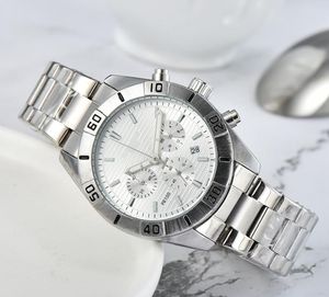 Man Watch 2022 Шесть стежков Роскошные Мужские Часы Все Дисковые Работы Кварцевые Часы Высокое Качество Верхняя Бренд Хронограф Часы Стальные Ремень Мужчины Мода Аксессуары Праздники Подарки