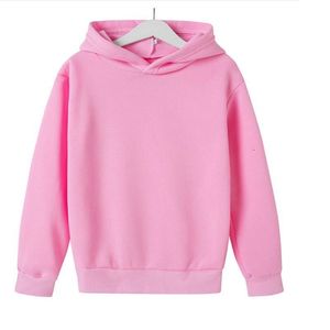 Felpe con cappuccio da uomo Felpe Cappotto infantile Moda Bambini Ragazzi Primavera Autunno Ragazze Casual Felpa tinta unita per bambini TopMen's