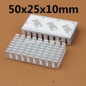 팬 냉각 방열판 50 25 10mm IC 알루미늄 냉각 지느러미 50x25x10mmfans