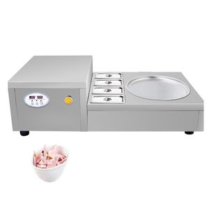 220V Comercial Desktop Fried Ice Cream Rolls Machine Fried Iogurt Machine Rolled Ice Cream