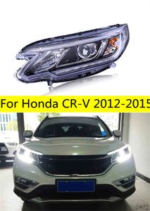 LED-strålkastare för Honda CR-V 2012-15 Högstråle huvudlampor Assembly DRL Turn Signal Angel Lamp