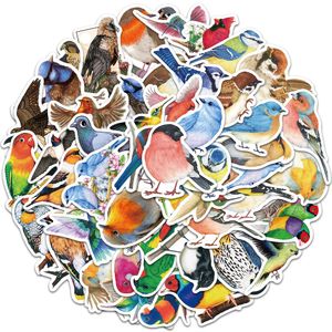 50PCS/Set Skateboard Stickers various birds For Car Baby Scrapbooking Pencil Case Diary Phone Laptop Planner Decoration Book Album Kids Toys DIY Decals