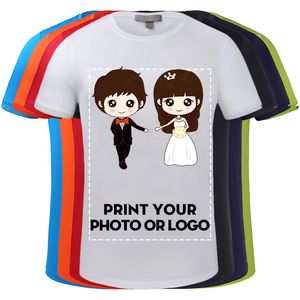 Arrival 100 Cotton Male Tshirt Casual Couples Customized Printed Picture Text Men Create Your Own Shirts With Custom Desgin 220616
