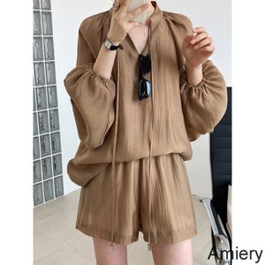 2022 Designer Summer Women Tracksuits Two Piece Set Fashion Sports Leisure Pet Up Long Sleeve Sunscreen Wide Leg Shorts Set Outfits