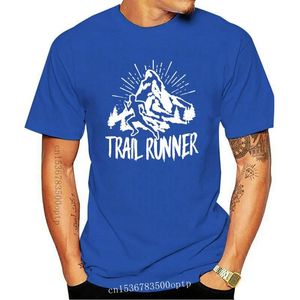 Erkekler Tişörtler Trail Runner Komik Yürüyüş Koşusu Dağ T-Shirt Siyah Çiftler Punk Gotik Stil Kırmızı Anime En Kalite Tees 2106