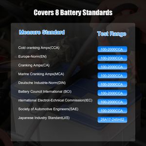 New Konnwei KW210 Automatisch Smart 12V Car Battery Tester Auto Battery Analysator 100 bis 2000cca CRANKING CAR BATE TESTER FALT-SHIPMENT