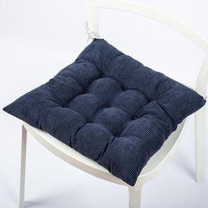 Cushion/Decorative Pillow Modern Simple Style Thickened Office Corduroy Chair Cushion Winter Warm Breathable Dining Cloth Tatami