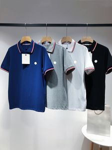 4 Farben Klassische Brust -Logo Herren Polo -Hemd Frankreich Luxusmarkenhemden