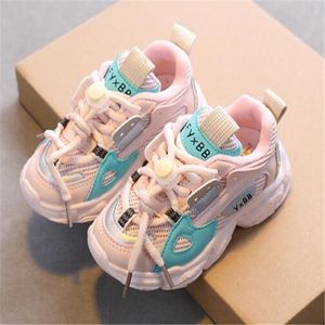 Fashion Baby First Walkers Comfort Non-slip Kids Shoes Toddler Girls Boy Tennis respirável Children Outdoor Athletic Shoes