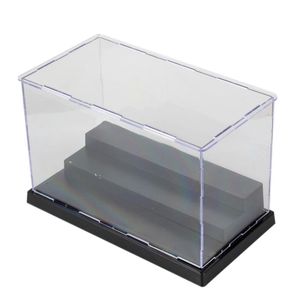 Smycken påsar väskor figur Display Box 3 Steps Dustproakt Case SHOW MONTERING CLEAR ACRYLIC Toys Protection Showcase Boxjewelry