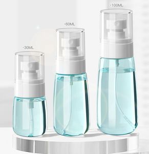 30/60/80/100ml Travel sub-bottled sunscreen spray bottle customized can transparent plastic bottle for convenience