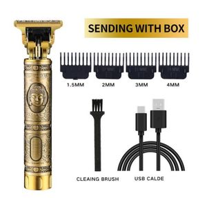 T9 USB Electric Hair Cutting Machine Uppladdningsbar Ny Hairing Clipper Man Rakapparat Trimmer för Män Frisör Professionell Beard Shaving Trimmer Enhet Snabb leverans