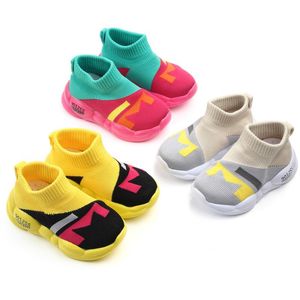 Erkek çorap ayakkabıları moda yürümeye başlayan bebek çocuklar kız bebek erkekler ağ yumuşak taban spor spor ayakkabılar anti kayma dropmen erkek adamları