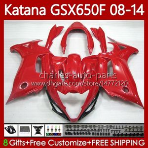 Fairings For SUZUKI KATANA GSX-650F GSXF650 GSXF-650 GSX650F ALL Red 2008 2009 2010 2011 2012 2013 2014 Bodywork 120No.51 GSX 650F GSXF 650 08 09 10 11 12 13 14 Body