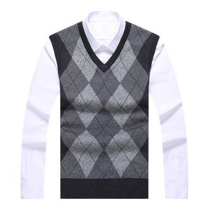 Nuovo maglione di marca di moda per pullover da uomo plaid maglioni slim fit maglia lavorata a maglia autunno stile coreano abbigliamento uomo casual 201125