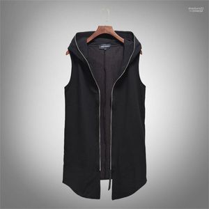 Men's Vests Vest Tide Autumn Summer Out Wear Fashion Denim Casual Black Zipper Jackets Male1 Stra22