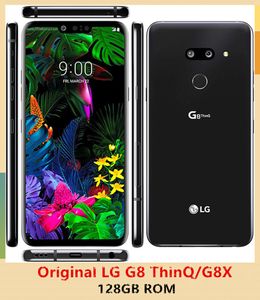 원래 잠금 해제 된 LG G8 THINQ G8X 4G LTE 휴대 전화 G820N G820UM Android 10.0 스마트 폰 6GB RAM 128GB ROM 6.1 듀얼 카메라 NFC 휴대폰 8PCS