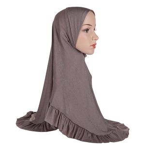 Roupas étnicas Tamanho grande tecido de gaze macia linda hijab lenço muçulmano lenço de cabeça islâmica Hat amira puxar na cabeça -herança xiléthnic