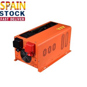 Spanien Warehouse LED 2KW DC12V AC230V 2000W Pure Sine Wave Power Inverter Batteriladdare ACDC Exchange /Support Anpassa /off-grid hybrid enfas