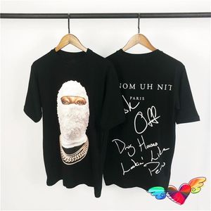 Men's T-Shirts 2022ss IH NOM UH NIT Mask T-shirt Men Women High Quality Pearl Man Graphic Tee Cotton Tops Summer Short SleeveMen's