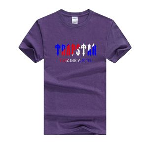 Trapstar tee 100% Cotton Crew Collar T Shirt Men Casual Högkvalitativ sommar Kort ärm Mens T Shirts Fashion Basic T Shirt Male 478