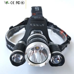 New Litwod LED Headlamp Headlight 8000LM 3 pcs XM-L T6 Head Lamp Light Head Frontal Flashlight Torch for camping