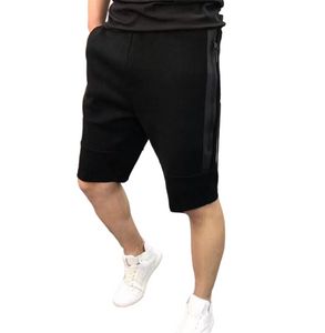 Män Tech Fleece Mens Shorts Byxor av Tracksuit Pant Print Logo Splicing Casual Sport Byxor Särskilt Tyg Lös Street Fritid Mode Stil TCH Svart Ren Färg