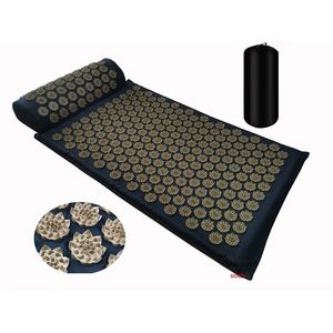 Massager Kussen Shakti Mat Yoga Acupressuur Stress Terug Lichaam Pijn Spike Acupunctuur 220627