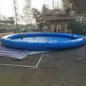 Door to Door Giant 10 or 12 m Diameter Inflatables Round Ground Swimming Pool Commercial Rental for Entertainment on Sale