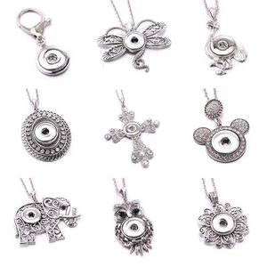 Pendant Necklaces Snap Jewelry Fashion Women Necklace DIY Accessories Bracelet Ginger Charm Wholesale GiftPendant