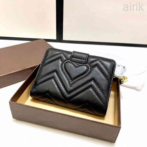 Clássico amor carteira unisex diamante sacos de couro luxo designer marca bolsas borla decoração titular do cartão 220325