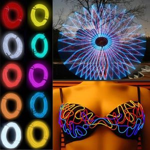 Bandes Neon Light Flexible Strip Corde Tube Coudre Tagled Lampe Dance Party Car Decor 1m 3m 5mLED LED