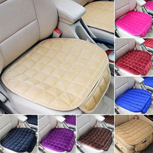 Araba koltuğu kapaklar otomatik ön peluş pamuk kapağı kaymaz nefes almayan yastık yumuşak ve rahat kumaş iç stil