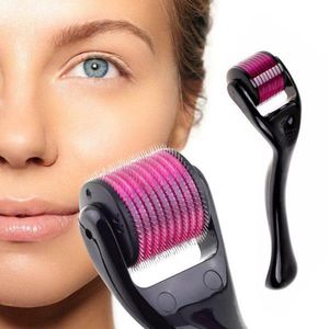 Anti Aging Beauty Microneedle Roller Dermaroller 540 Micro Needle Derma Rollers Acne Borttagning Ansikte Skin-Rejuvenation Skin Massager Främja hudsabsorption ZL1094